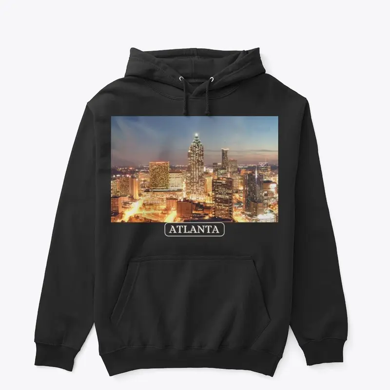 Atlanta Night Skyline Hoodie